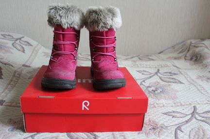Зимние сапоги Reima для девочки, розовые, 30 р