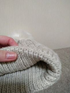 Шапка вязаная с шерстью