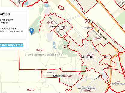 Симферополь белоглинка карта