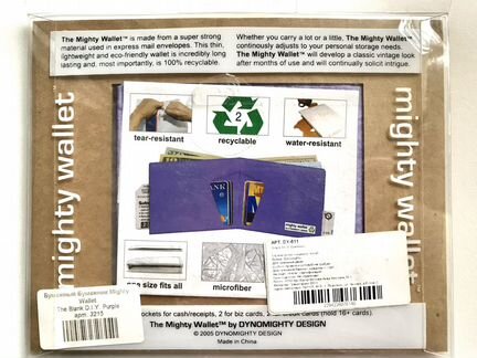 Бумажный Бумажник Mighty Wallet сиреневый