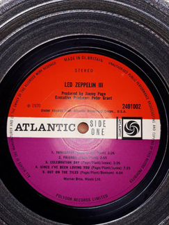 Led Zeppelin III LP UK Plum orig EX