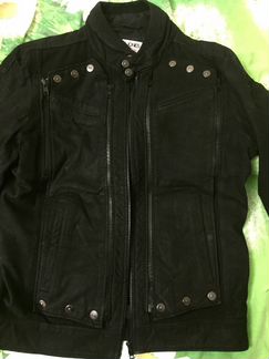 Куртка кожаная новая мужская Jack and Jones