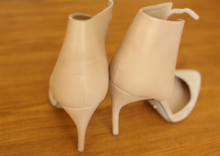 Туфли замшевые бежевые Sergio Rossi оригинал