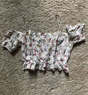 Хлопковый топик Topshop