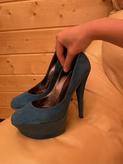 Туфли Casadei бирюзовые 37
