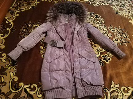 Пальто зимнее на синтепоне р. 44
