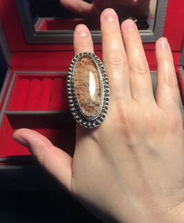 Авторское Уникальное Крупное Кольцо Серебро Эксклю