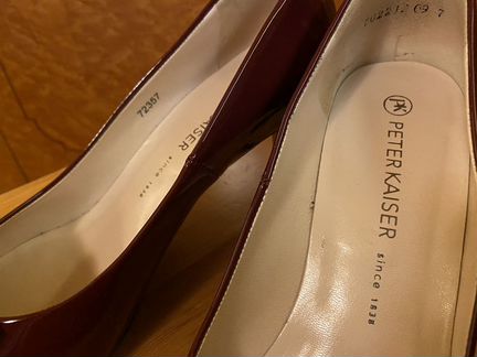 Туфли бордовые peter kaiser