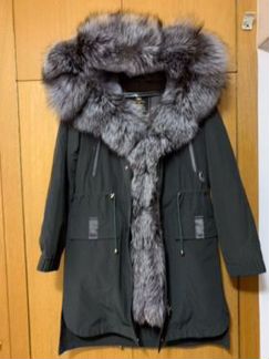 Парка с натуральным мехом