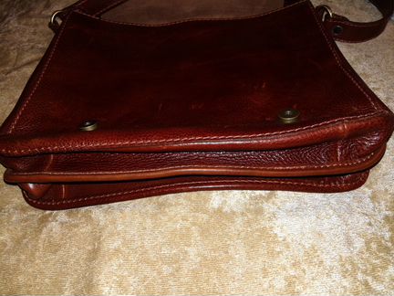 Портфель на ремне, планшет, кожа