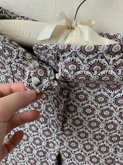 Штаны topshop, штаны укорочённые с принтом